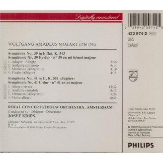 MOZART - Krips - Symphonie n°39 en mi bémol majeur K.543